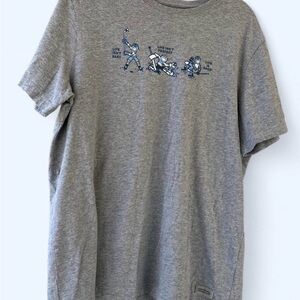 Life Is Good Gray Short Sleeve Tee